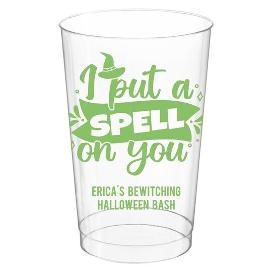 I Put A Spell On You Clear Plastic Cups